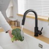 Modern Single Handle Pull Stainless Steel Kitchen Sink Faucet Matte
