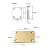 OVSAL Guitar Neck Plate Neck Joint Plate Electric Guitar Part