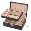 WAREHOUSE Jewellery Box, Jewellery Storage, 2-Layer Removable Jewellery Box, for