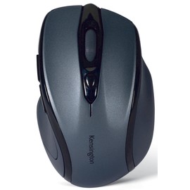 Kensington Pro Fit Wireless Mouse - Mid-Sized 5-Button Optical Home Office Wireless Mouse with Ergonomic Right-Handed Shape and Plug & Play Set Up - Compatible with Windows & MacOS - Grey