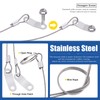 Glarks 50Pcs Heavy Duty Lynch Pin with Lanyard Cable Set