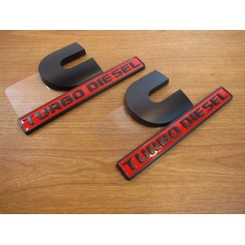 2019-2020 Ram 2500 3500 4500/5500 Right & Left Black Cummins Turbo Diesel Badges