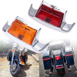 DREAMIZER Rear Fender Tip LED Light Compatible With Electra Glide 1980-2013 Heritage Softail Classic FLSTC 1986-2008 Red