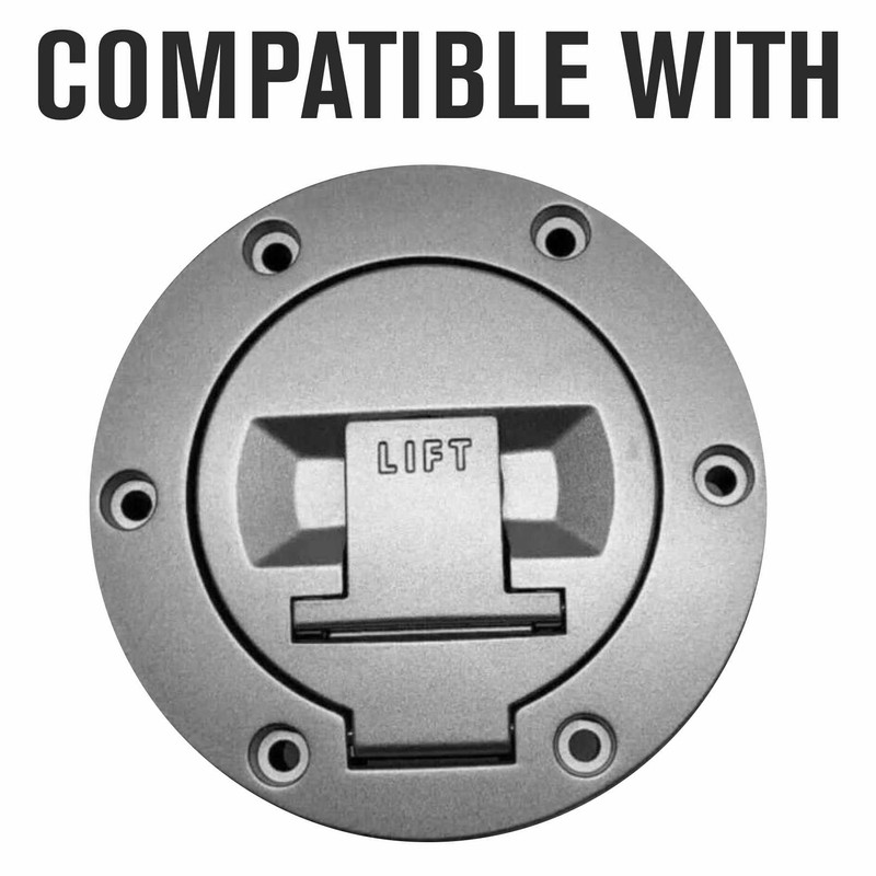 3D Resin Sticker Compatible with Petrol Fuel Cap with Holes