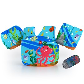 DOOHALO Kids Swim Floats for 28-70 Pounds Kid Arm Shoulder Float Vest Fit for 2-8 Years Older Boys Girls Toddler Baby Children