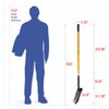 VNIMTI Trench Shovel for Digging, 4-Inch Trenching Shovel with Fiberglass