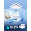 LANMEL Bathroom Exhaust Fan without Light, 10" Panel Bathroom Ceiling