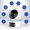 ECO-TH Dual Lens Indoor Pan/Tilt Home Smart Security Camera, 1080p
