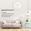 Foxtop 12" Modern Wall Clock Silent Battery Operated Analog Clock,