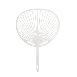Handmade Fan Bone Only Solid Color 10pcs (White)