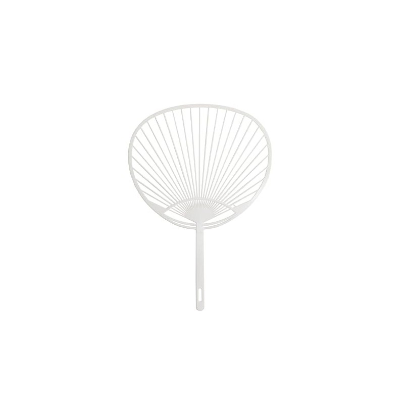 Handmade Fan Bone Only Solid Color 10pcs (White)