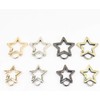 3Pcs Star Shaped Stainless Steel Keychain Clip Carabiner Snap Hook