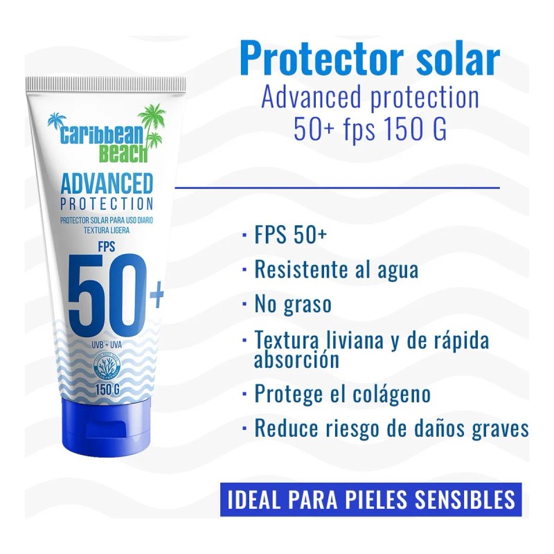 Protector Solar Caribbean Beach Fps Advanced 150g
