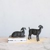 Creative Co-Op Resin Standing Goat Accent Décor with Cast Iron