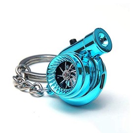 Boostnatics Rechargeable Electric Turbo Keychain w/Sounds & LED (Blue)