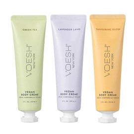 VOESH Tro de crema corporal vegana  Set de regalo hidratante para el cuidado de la piel, aceite de aguacate, aceite de oliva virgen orgnico y...      