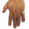 Sterling silver men's ring