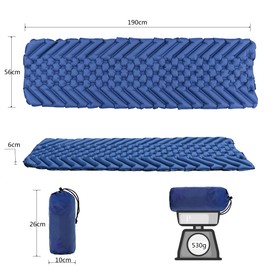 Camping Mat, Sleeping Mat Ultralight Inflatable Camping Mattress Water-resistant Sleeping Pad Camping Roll Mat Small Pack Size Sleeping Mats Camping for Outdoor Hiking Travel Backpacking
