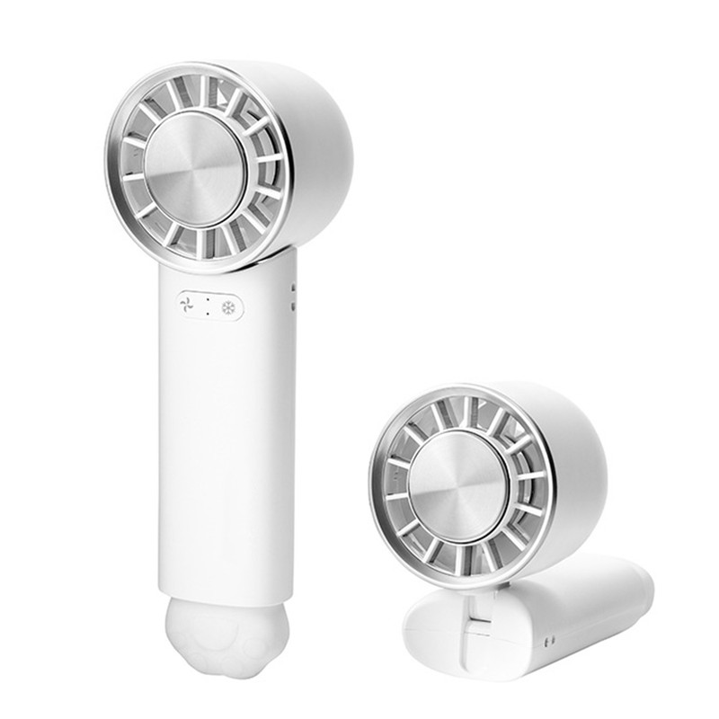 Foldable Ice Cooling Fan 3 Gear Speed USB Rechargeable Handheld