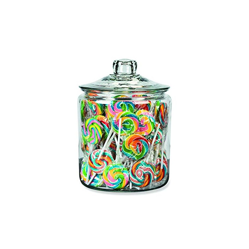 Fun Express Mini Rainbow Swirl Lollipops (4 Pack of 38