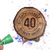 DARO Design - Wooden Disc - 40 Years - Size