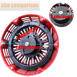 KIOSFOLI GX390 Pull Start Assembly Compatible with Honda GX340 GX390 11hp 13hp Engine Recoil Starter Pull Cord with (Curved Steel Rod Pawls)