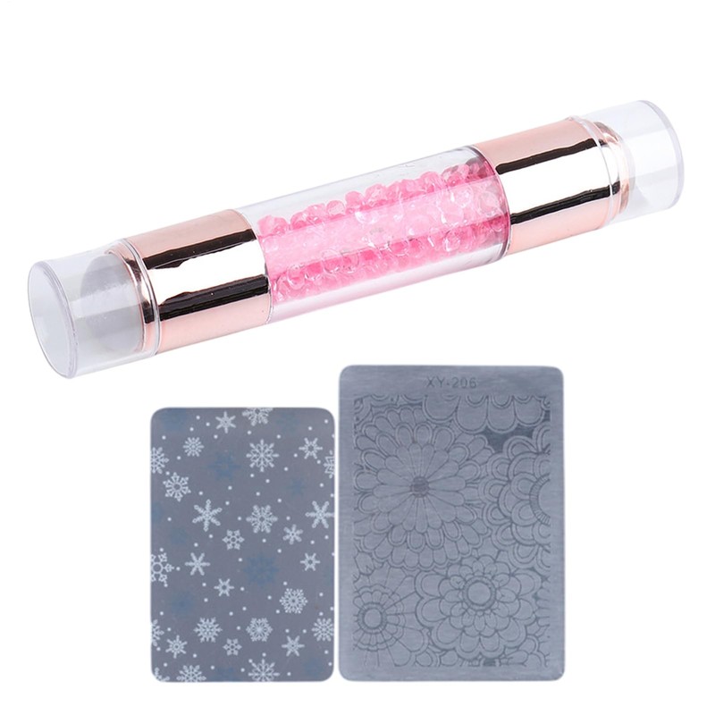 Nail Stampers,Home Stamping Pens - Rhinestone Decoration Double Ended Stamping