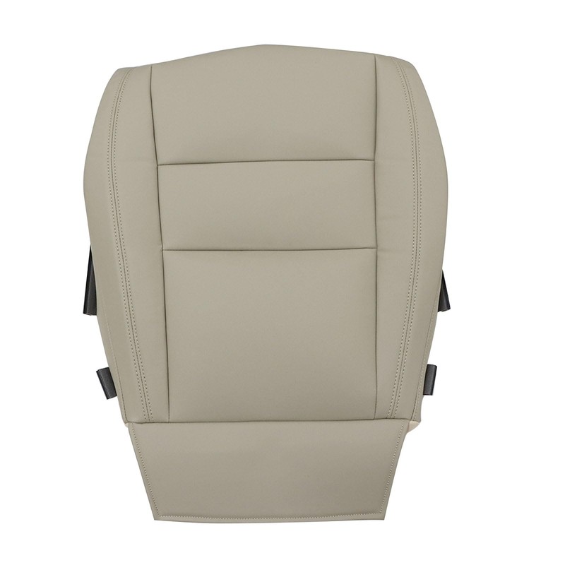 SecosAutoparts Front Driver Side Bottom Non-Perforated Leather Replacement Seat Cover