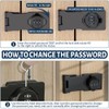 MIVITOOM 3.5-Inch Cabinet Password Hasp Locks, 3-Digit Combination Door Lock