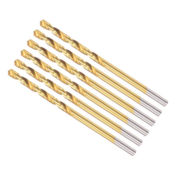 CoCud Twist Drill Bits, 2.5mm Drilling Diameter, Titanium Coated High