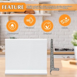 Jetec 6 Peices Self-Adhesive Door Corner Seals, Gap Filler Seal Strip Weather Stripping Draft Stopper Door Frame Seal Corner Foam for Weather Protection Isolation of Noise(White,Coffee)
