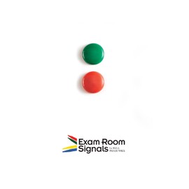 Kull Industries Red & Green Button Magnets, Room Status Indicator Magnets for Hospitals, Exam Rooms, Schools, Durable, High Visibility, Easy Use, Reliable Room Status Solution, 2pcs Pack