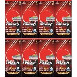 DORCO PACE6 Men's Disposable Razor, 6 Blades, 3 Pieces x 8 Pieces