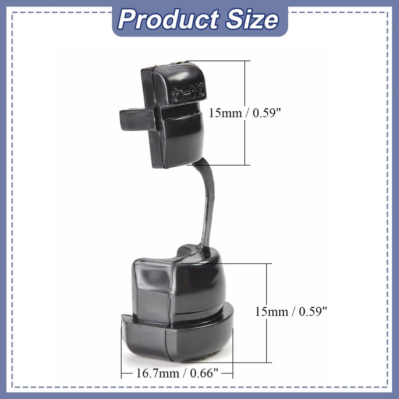Fielect Round Cable Wire Strain Relief Bush Grommet Round Strain