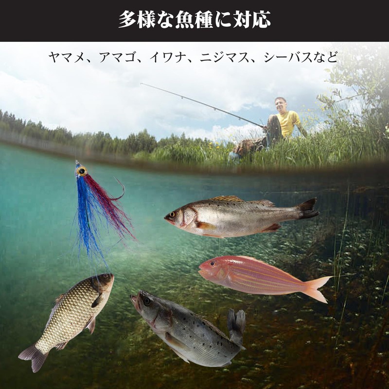 Goture Complete Fly Set, Nymph, Handmade, 3 Types, 15 Pieces,