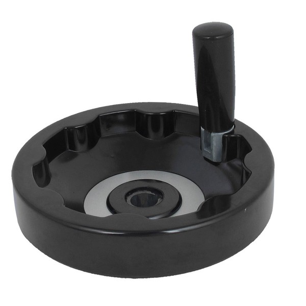 Sourcingmap Lathes Revolving Handle Hand Wheel Handwheel 16mm Bore 150mm