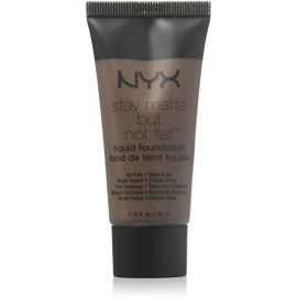 NYX PROFESSIONAL MAKEUP Stay Matte But Not Flat Liquid Foundation, Deep Dark,