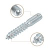 uxcell M8x50mm Hanger Bolts, 12pcs 31mm Wood Dowel Screw Self-Tapping
