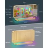 SZELAM Projection Alarm Clock,7.4" LED Mirror Digital Clocks Large Display,with