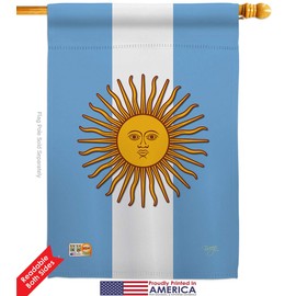Argentina House Flag Eagle Set Regional Nationality Nation International World Country Particular Area Small Decorative Gift Yard Banner Double-Sided Made in USA 28 X 40