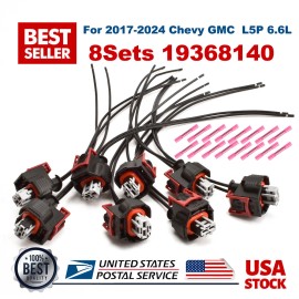 Turpa auto L5P 6.6L Duramax Injector Pigtail Harness Gold Pins UPGRADE for 17-24 Chevy GMC