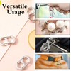 5 Pcs Necklace Shortener Clasps, Double Opening Bracelet Clips, Chain