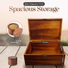 LUSH & STYLE Large Memory Box For Keepsakes Acacia Wood
