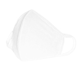 WINGSCLOGO Adult Unisex Cotton Face Mask Three-dimensional pattern Washable Reusable Mouth Cover (4pack,White)