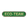 Eco Team Green Gel Domed School Bar Badge