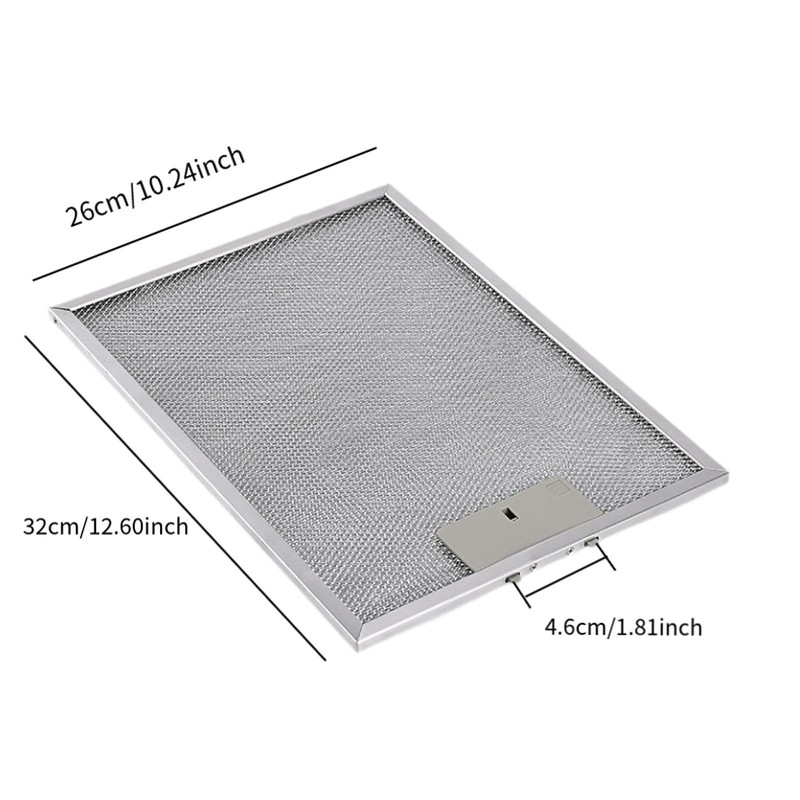 Fenteer Range Hood Filter Replacement Kitchen Exhaust Fan Filter 26cmx32cm