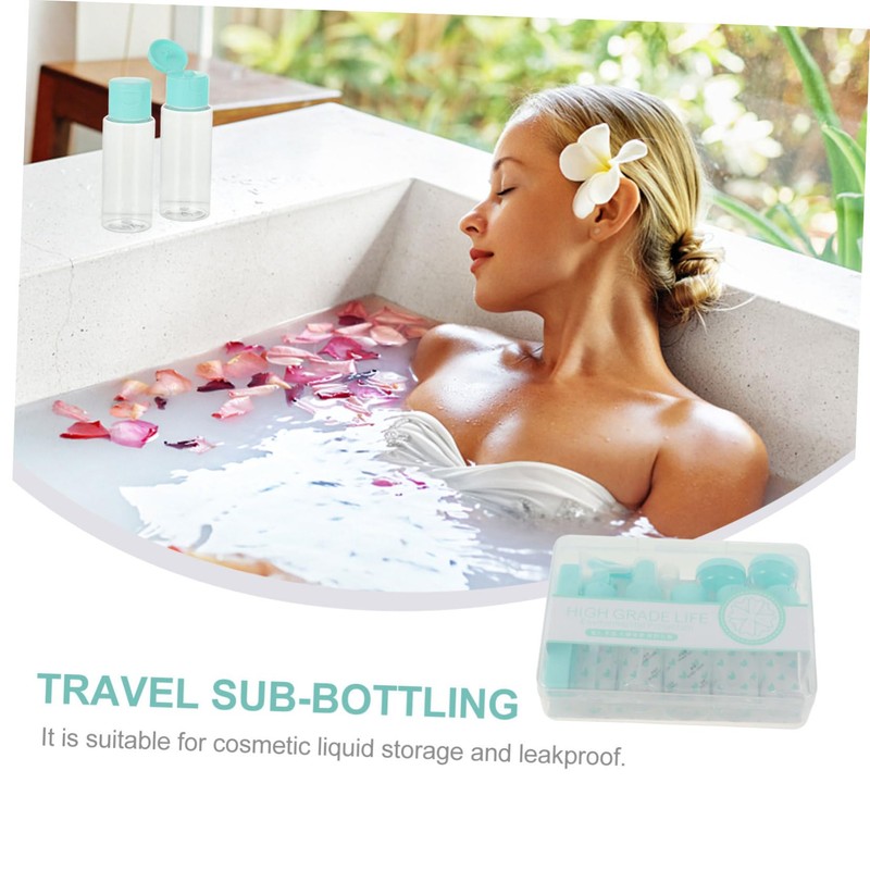 Mikinona 11pc Travel Toiletries Bottles Set Refillable Empty Travel Bottles