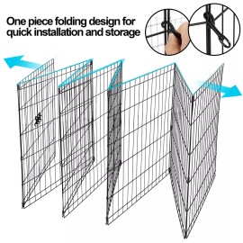 Segawe 8-16panel 24”30"39" Detachable Pet Playpen Dog Exercising Barrier Fence Foldable - 30" 8 Panel