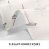 Kuderiy Sailboat Sailing Coastal Nautical Rectangle Tablecloth 54x72 Inch