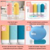 Kit 23 De Viaje Con Botellas Silicona Y Frascos Recargables